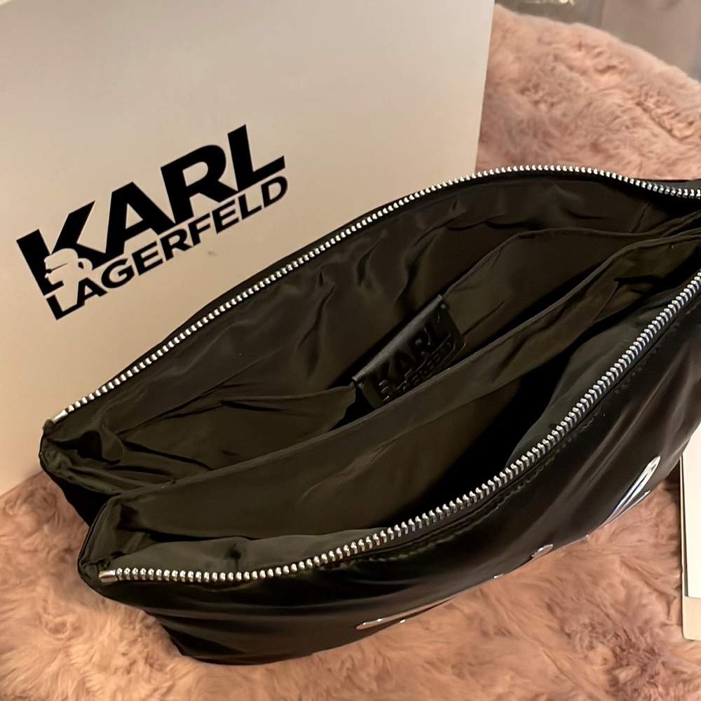 KARL LAGERFELD K/SIGNATURE SOFT DOUBLE POUCH - Picture 4 of 5